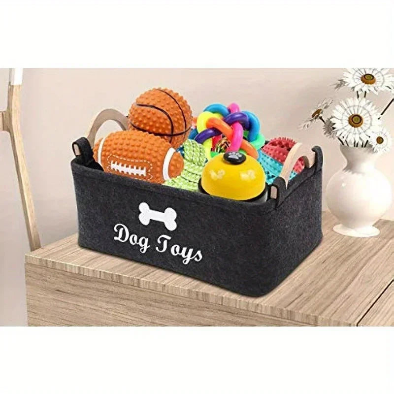 HappySnout Felt Pet Toy Storage Box