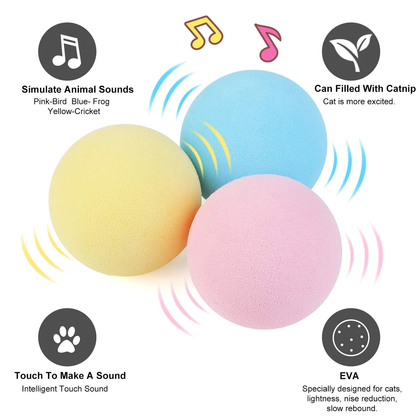 HappySnout Smart Interactive Cat Toy Ball