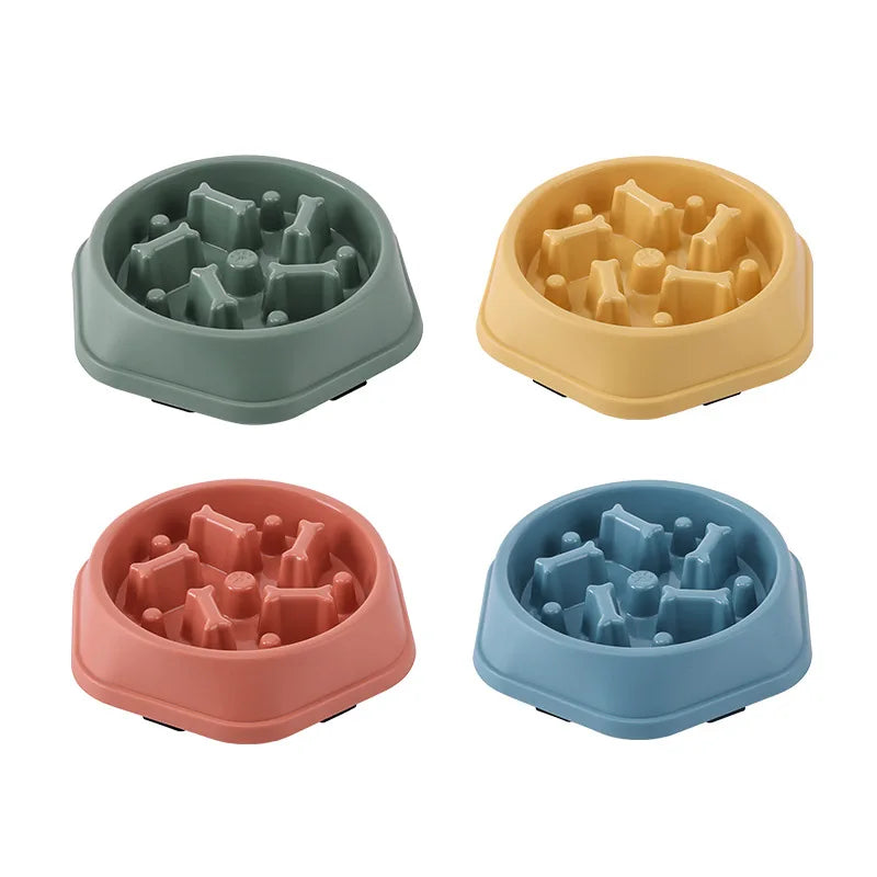 HappySnout Premium Pet Slow Feeder Bowl — Healthy, Fun Mealtime for Dogs & Cats