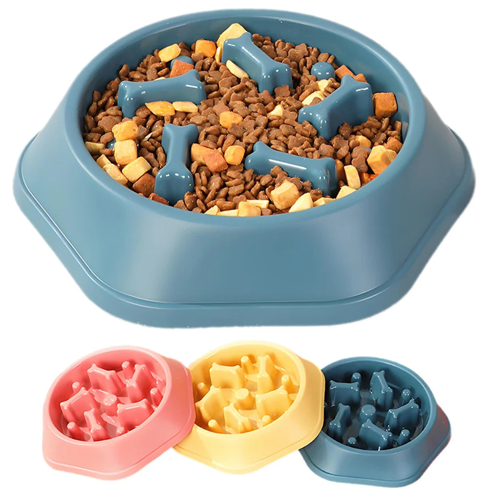 HappySnout Premium Pet Slow Feeder Bowl — Healthy, Fun Mealtime for Dogs & Cats