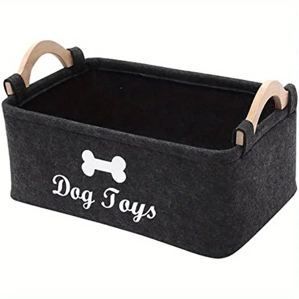 HappySnout Felt Pet Toy Storage Box