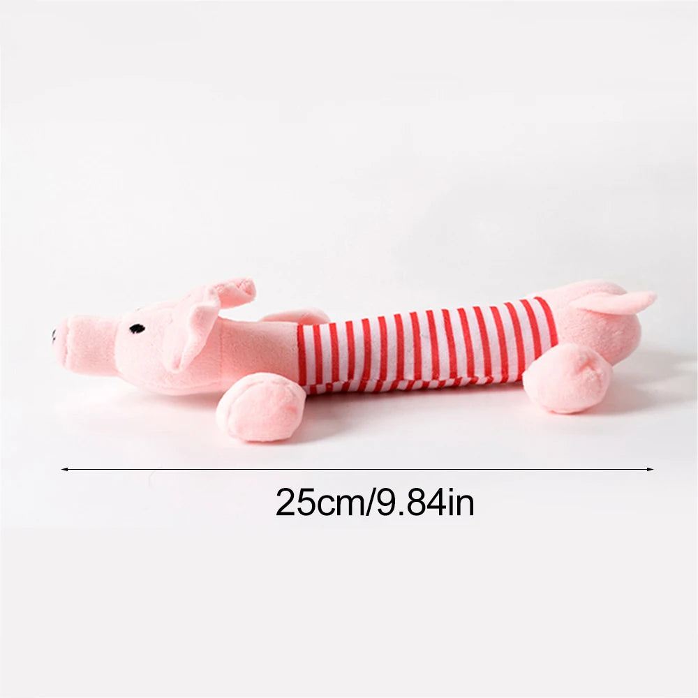 HappySnout Funny Simulated Animal No-Stuffing Dog Toy with Squeakers