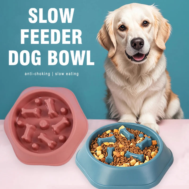 HappySnout Premium Pet Slow Feeder Bowl — Healthy, Fun Mealtime for Dogs & Cats