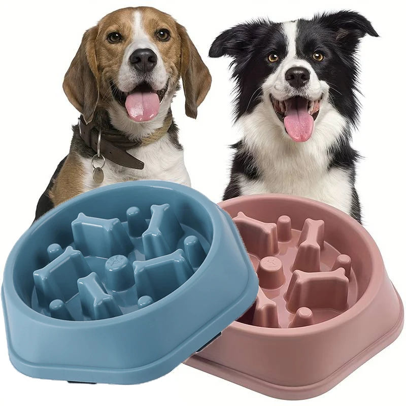 HappySnout Premium Pet Slow Feeder Bowl — Healthy, Fun Mealtime for Dogs & Cats