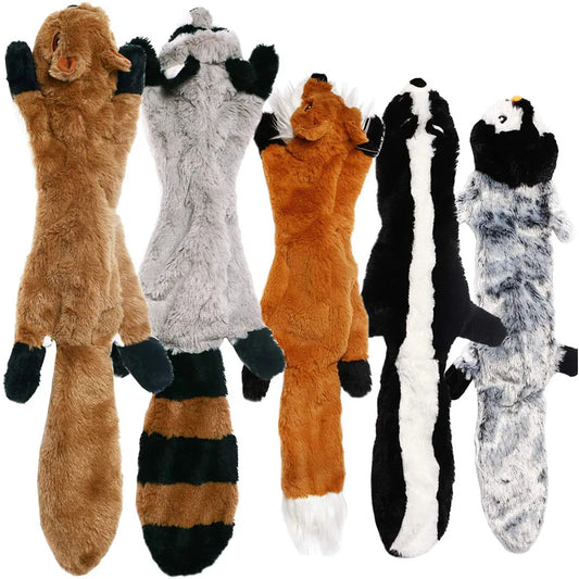 HappySnout Funny Simulated Animal No-Stuffing Dog Toy with Squeakers