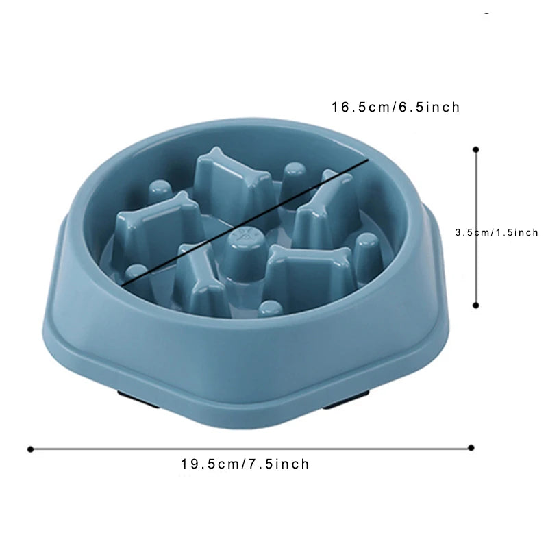 HappySnout Premium Pet Slow Feeder Bowl — Healthy, Fun Mealtime for Dogs & Cats