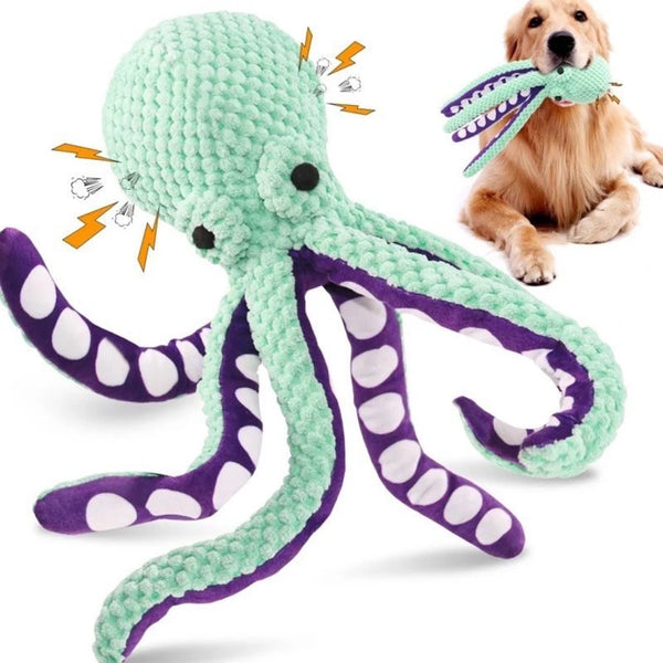 HappySnout Dog Plush Octopus Toy