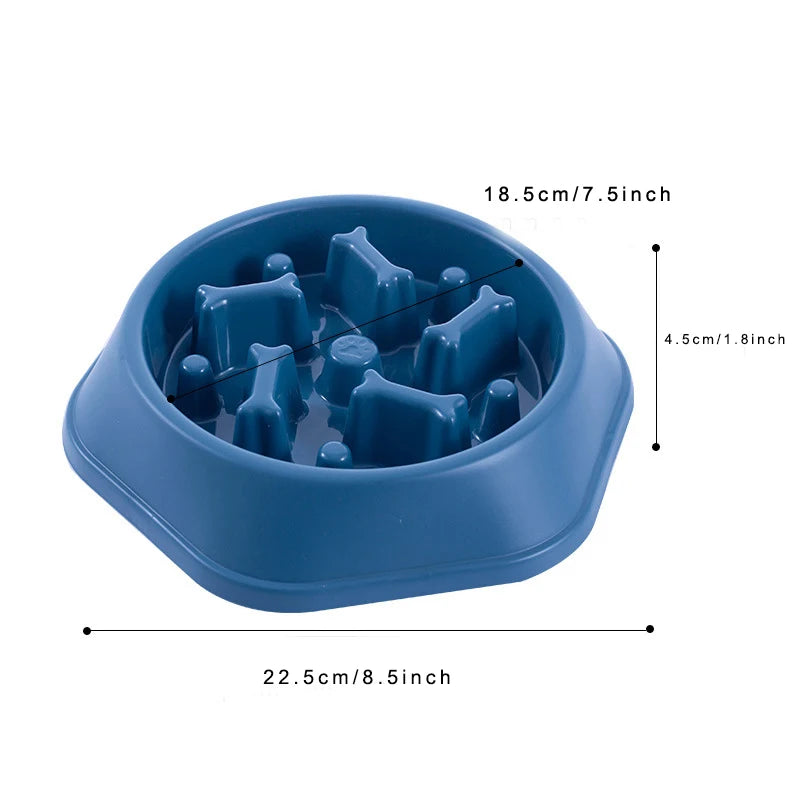 HappySnout Premium Pet Slow Feeder Bowl — Healthy, Fun Mealtime for Dogs & Cats