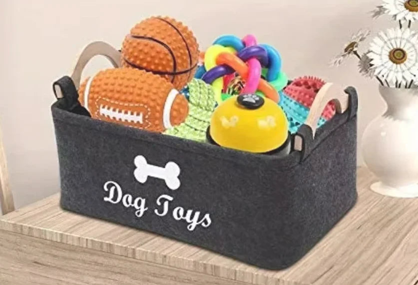 HappySnout Felt Pet Toy Storage Box