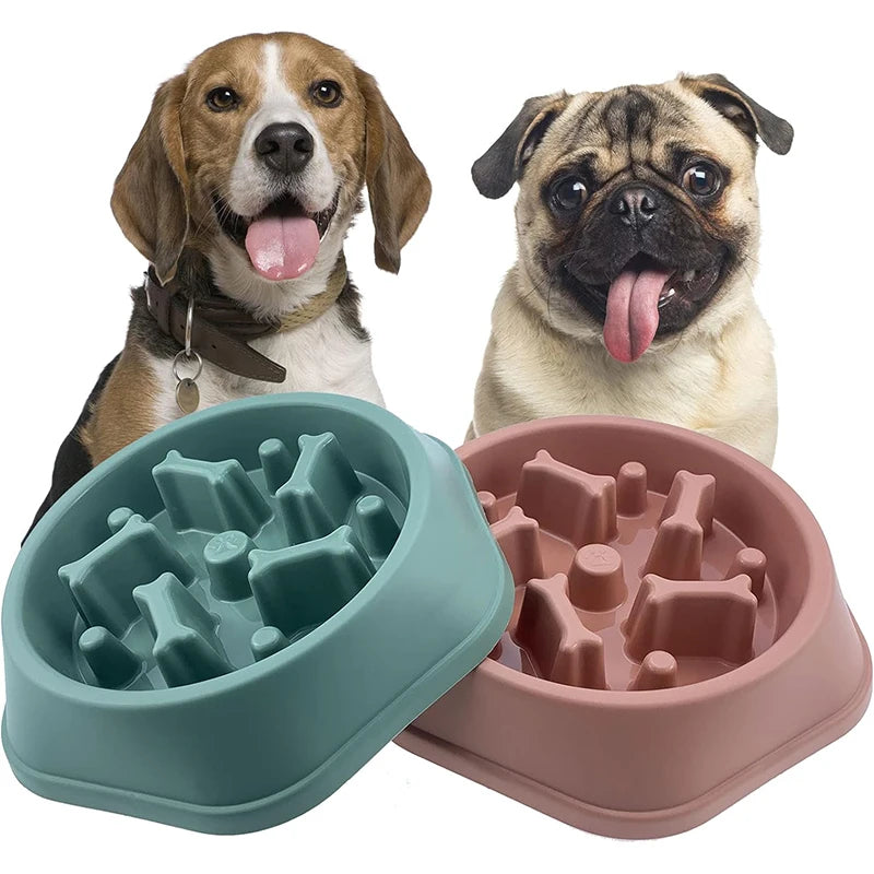HappySnout Premium Pet Slow Feeder Bowl — Healthy, Fun Mealtime for Dogs & Cats